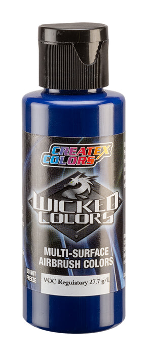 TINTA WICKED COLORS OPACO AZUL - CREATEX 60ML - Código: CXW08602